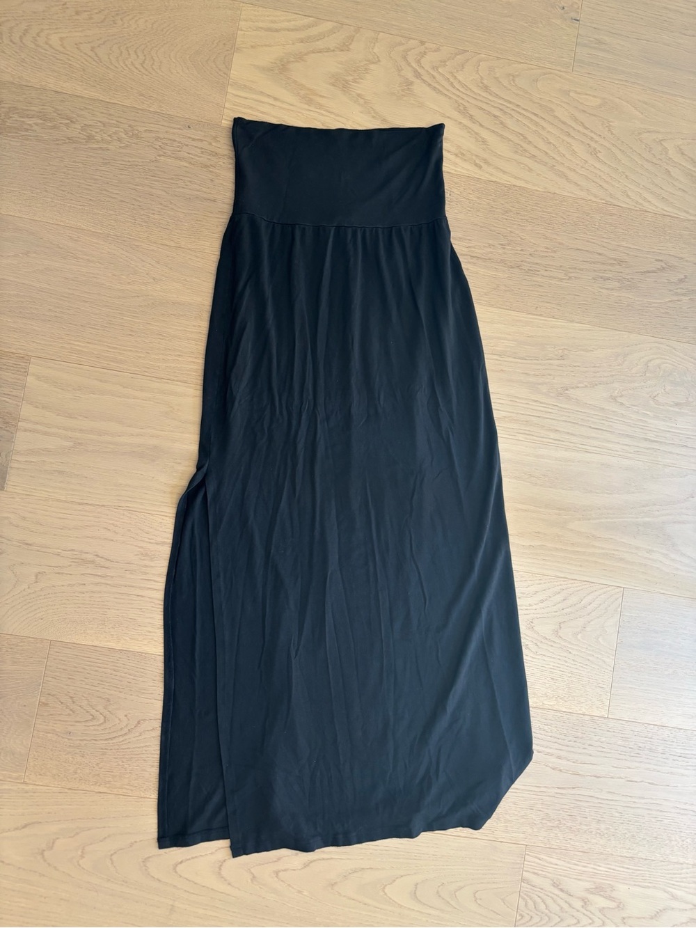 Brandy Melville Black Strapless Maxi Skirt
